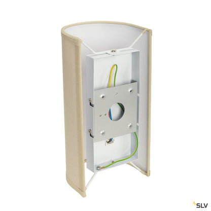SLV SOPRANA Wandleuchte, WL-2, beige, E27, max. 40W