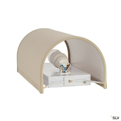 SLV SOPRANA Wandleuchte, WL-2, beige, E27, max. 40W