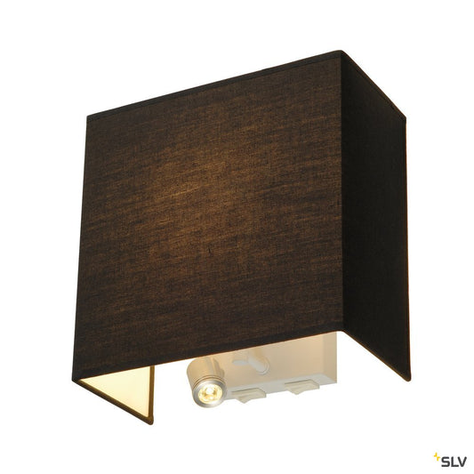 SLV ACCANTO LEDspot Wandleuchte, schwarz, E27, LED 3000K, max. 24W