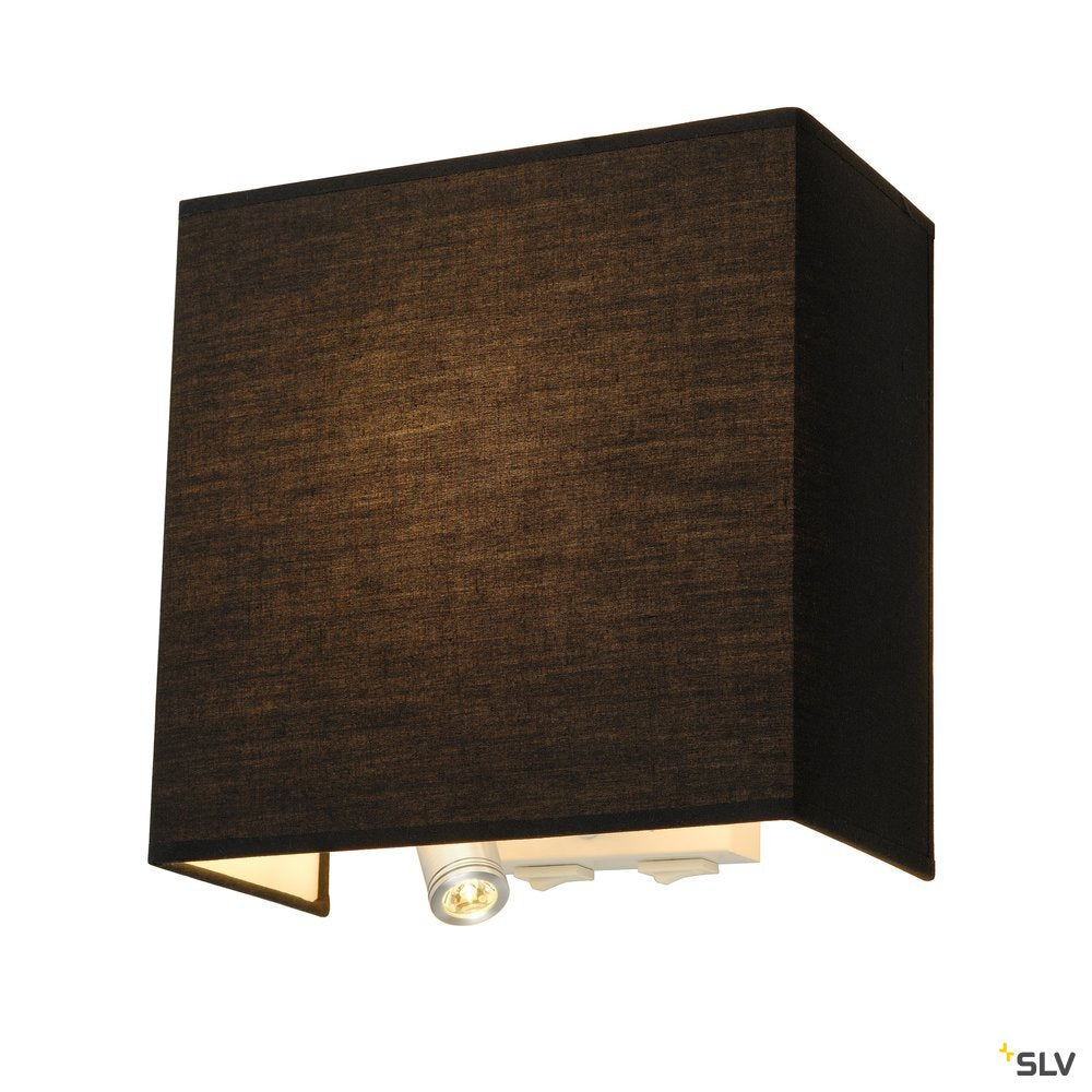 SLV ACCANTO LEDspot Wandleuchte, schwarz, E27, LED 3000K, max. 24W