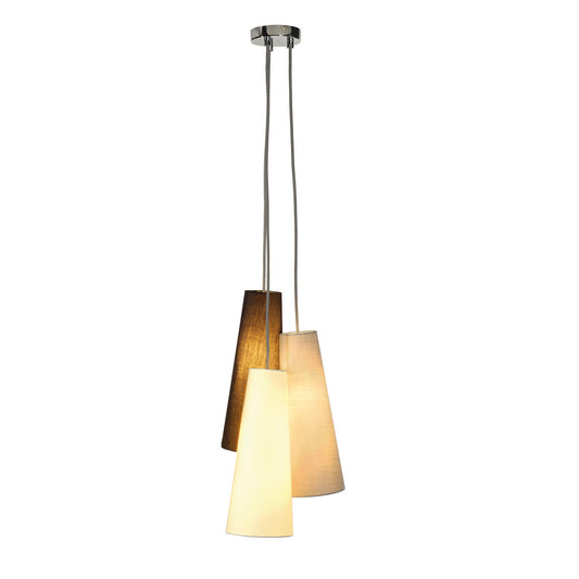 SLV SOPRANA CONE Pendelleuchte, PD-2, Stoff Schirme, 3xE14, max. 40W