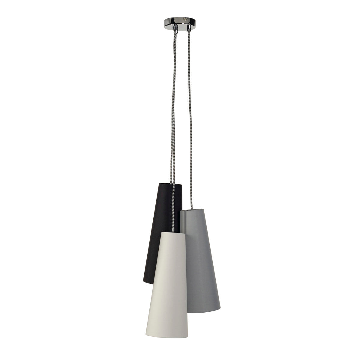 SLV SOPRANA CONE Pendelleuchte, PD-2, Stoff Schirme, 3xE14, max. 40W