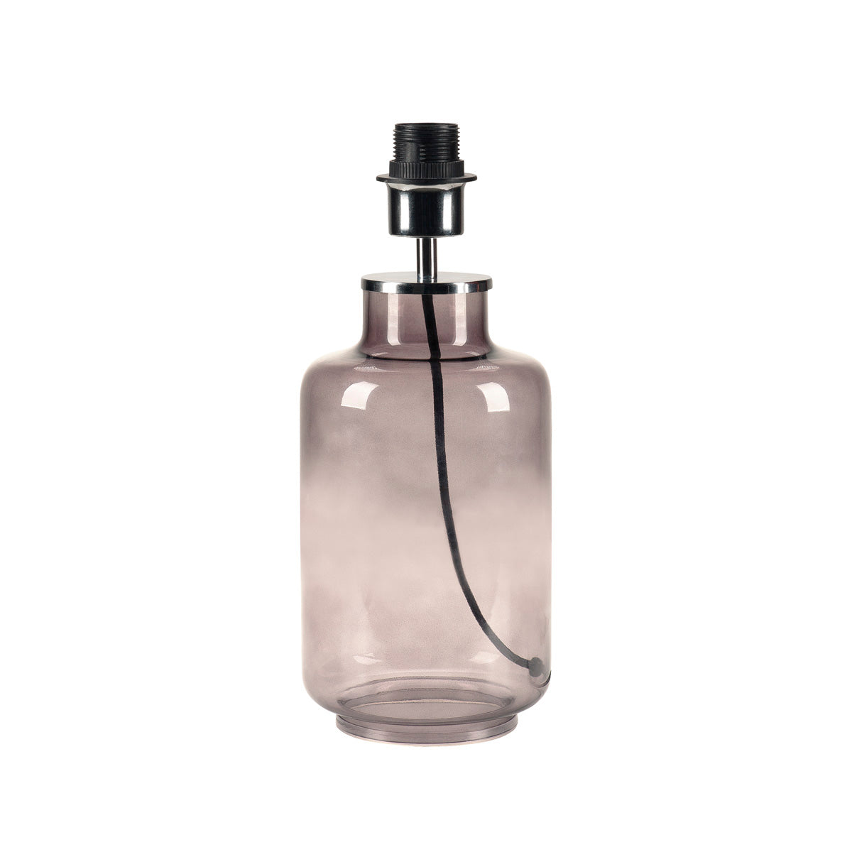 SLV FENDA, Tischleuchte, Leuchtenfuß, A60, Glas, ohne Schirm, max. 40W, inkl. Schalter im Netzkabel