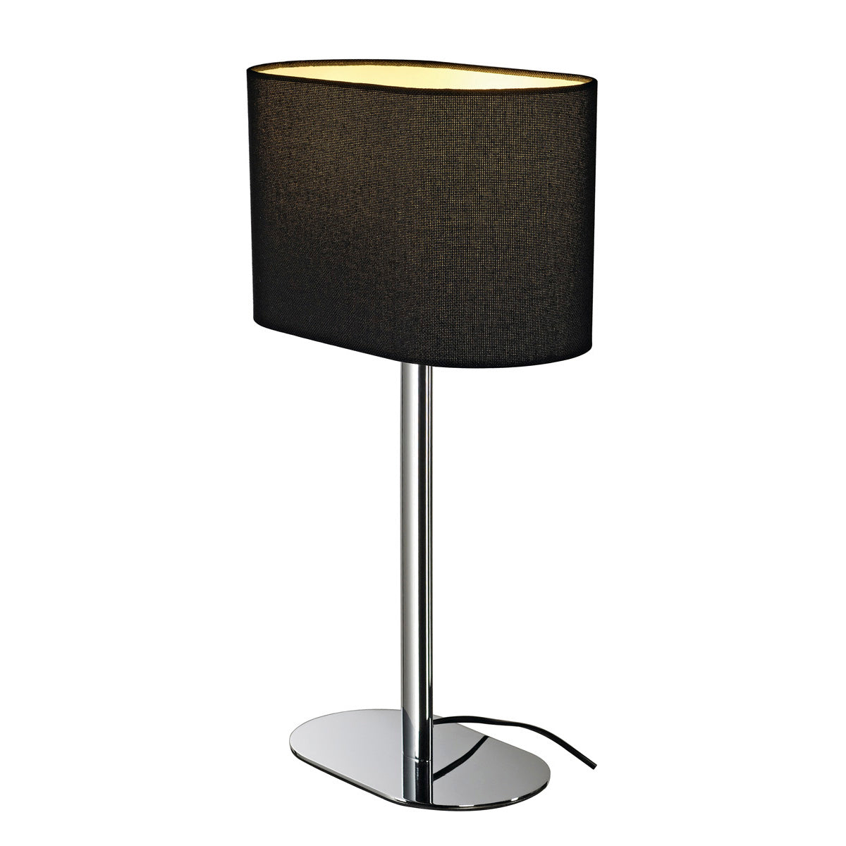 SLV SOPRANA OVAL Tischleuchte TL-1, schwarzes Textil, E27, max. 60W