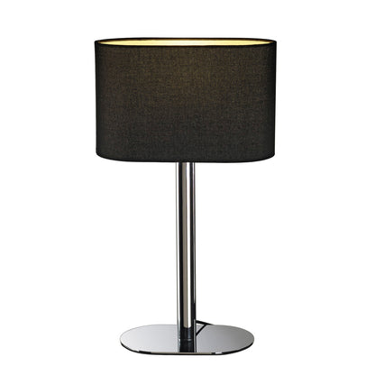 SLV SOPRANA OVAL Tischleuchte TL-1, schwarzes Textil, E27, max. 60W