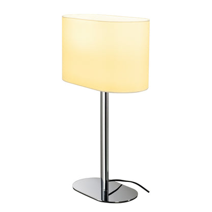SLV SOPRANA OVAL Tischleuchte TL-1, weisses Textil, E27, max. 60W