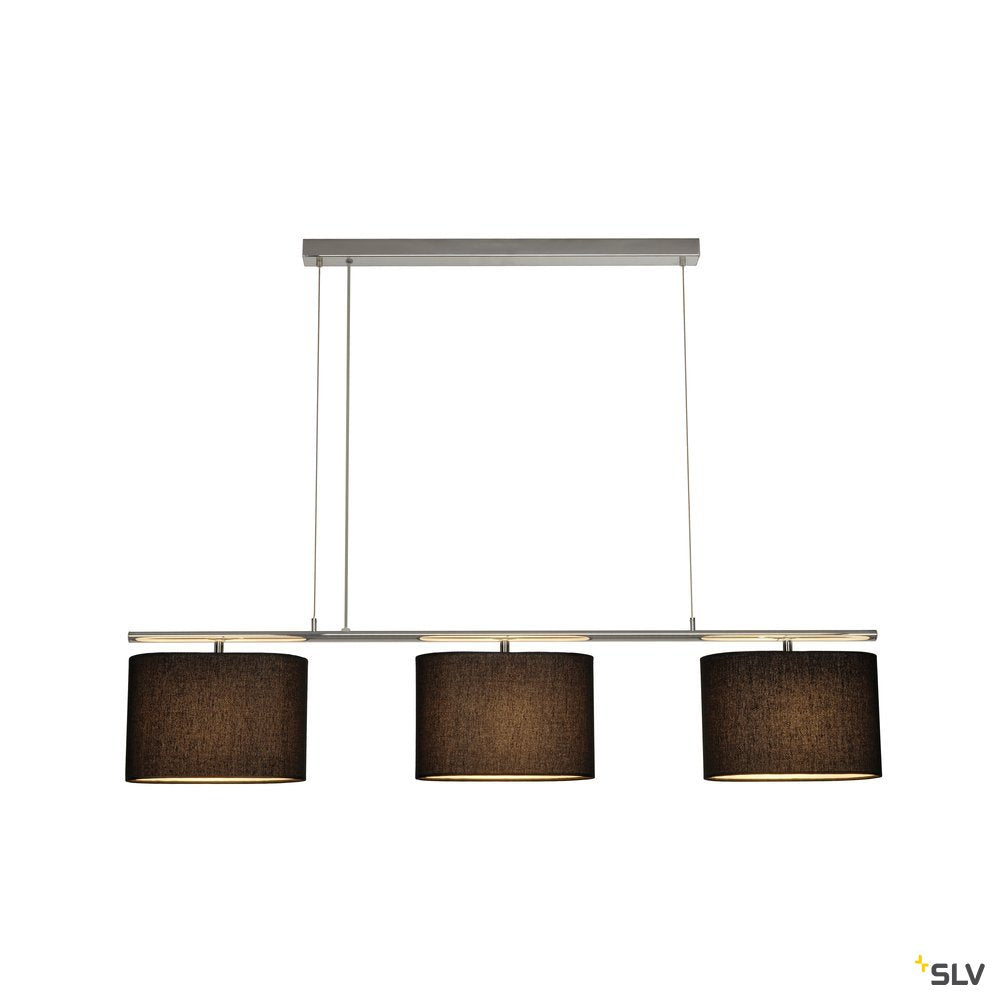 SLV TRIADEM Pendelleuchte, schwarz, 3xE27