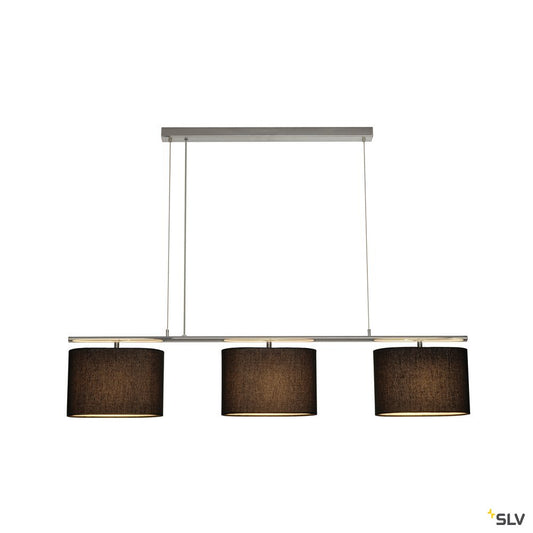 SLV TRIADEM Pendelleuchte, schwarz, 3xE27