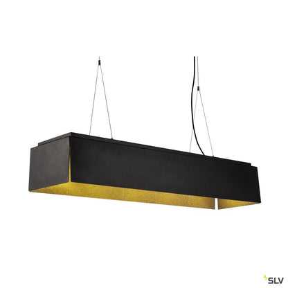 SLV AVENTO 110 PD, LED Indoor Pendelleuchte, schwarz/gold, 3000K