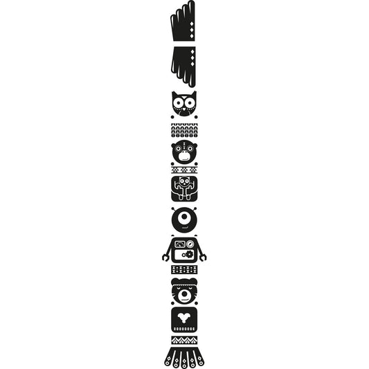 SLV Sticker Totem Owl, schwarz,inkl. Rakel