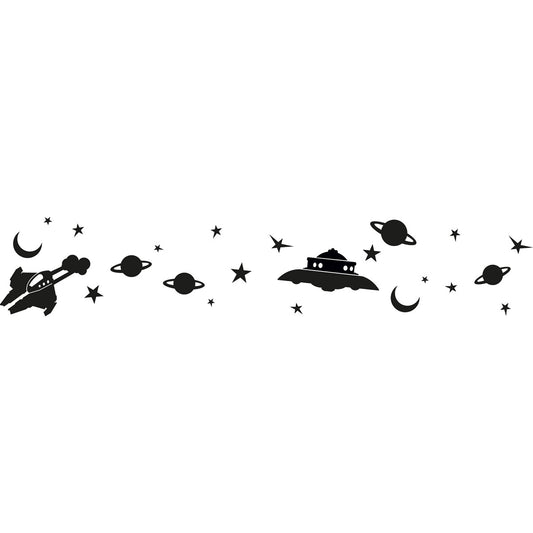 SLV Sticker Space, schwarz,inkl. Rakel