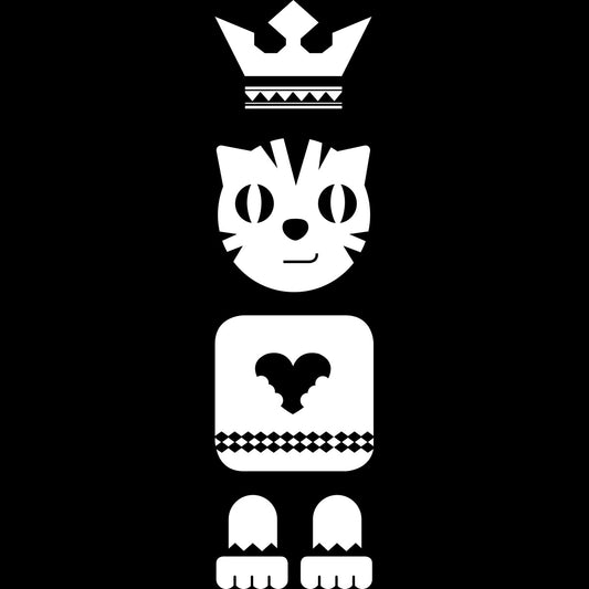 SLV Sticker Totem Cat, weiss,inkl. Rakel