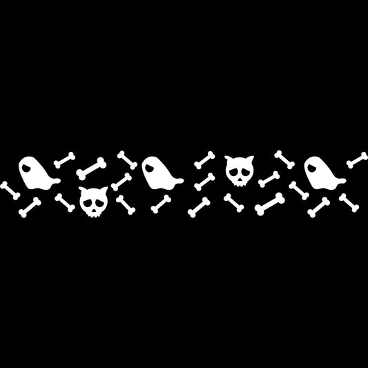 SLV Sticker Bones, weiss,inkl. Rakel