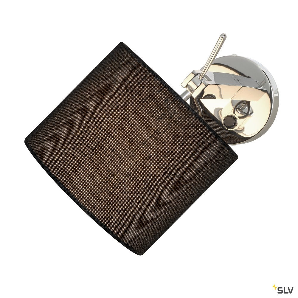 SLV TENORA Wandleuchte, WL-1, schwarz, E27 max. 60W