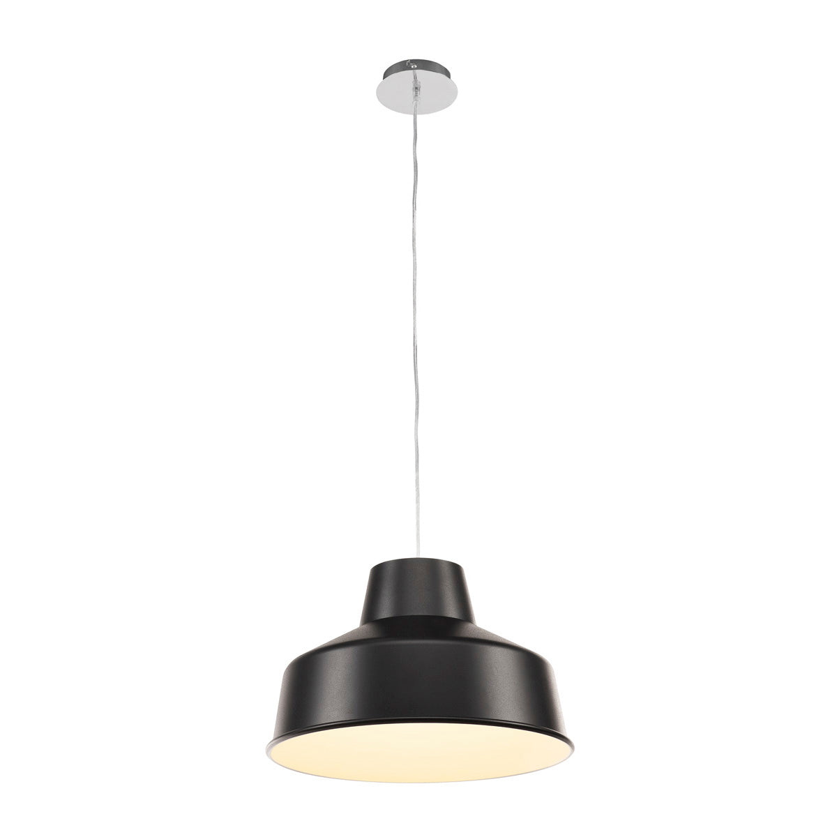 SLV FENDA, Leuchtenschirm, schwarz/weiß, aluminium, Ø/H 40/25 cm
