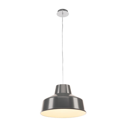 SLV FENDA, Leuchtenschirm, grau/weiß, aluminium, Ø/H 40/25 cm