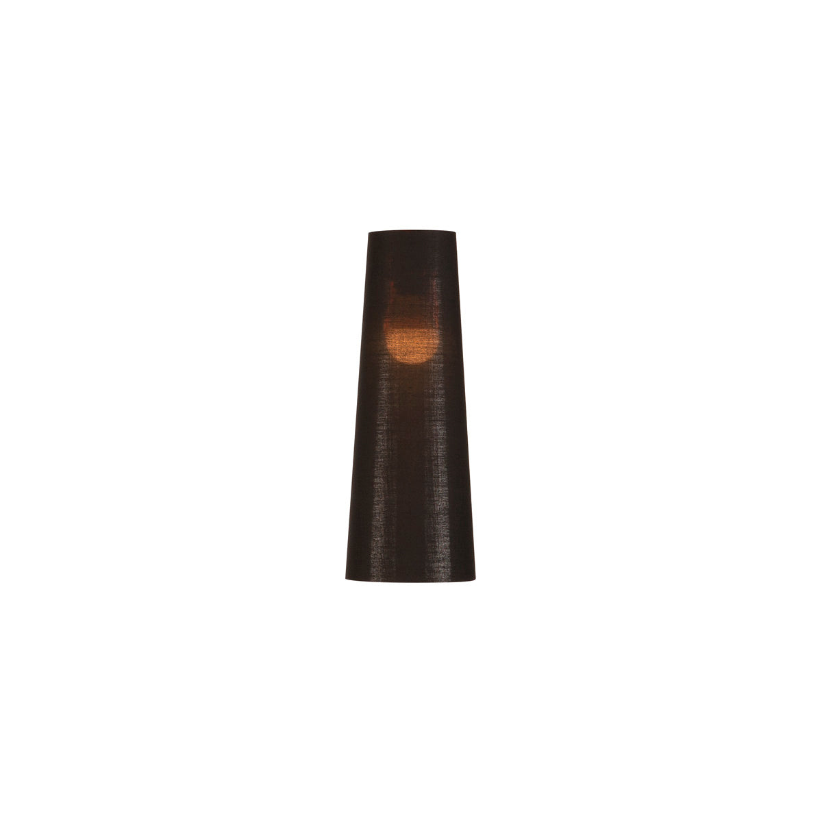 SLV FENDA, Leuchtenschirm, konisch, schwarz/kupfer, Ø/H 15/40 cm
