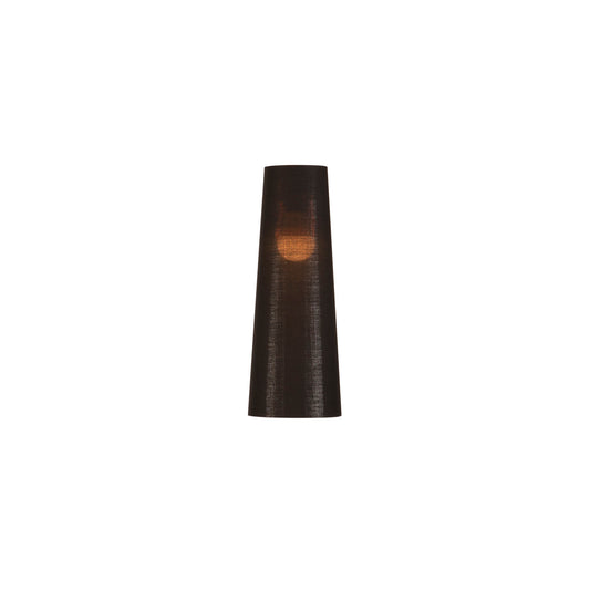 SLV FENDA, Leuchtenschirm, konisch, schwarz/kupfer, Ø/H 15/40 cm