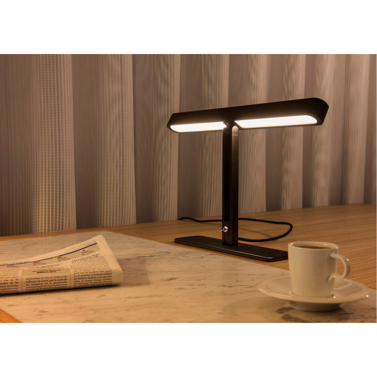 SLV VINCELLI 2, Tischleuchte, LED, 2700K, Bambus dunkel