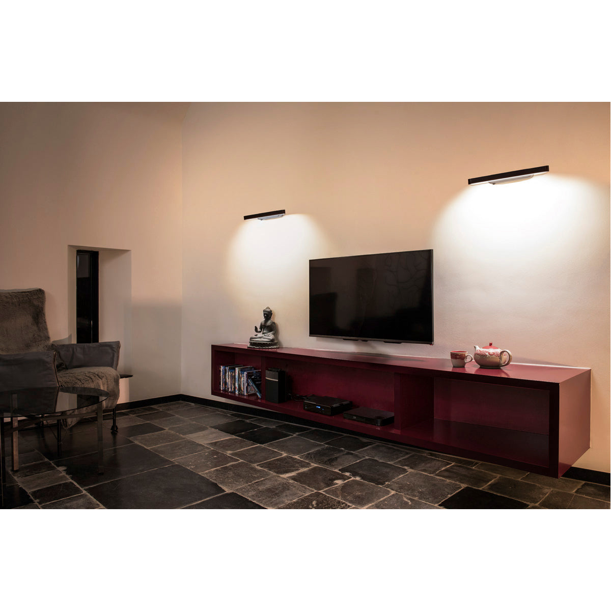 SLV VINCELLI 2, Wandleuchte, LED, 2700K, Bambus dunkel