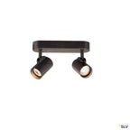 SLV HELIA LED Double Wand- und Deckenleuchte, 3000K, 35°, schwarz