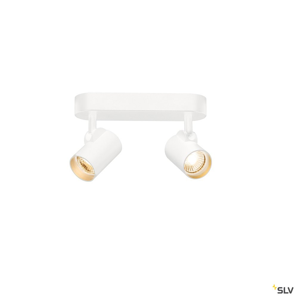 SLV HELIA LED Double Wand- und Deckenleuchte, 3000K, 35°, weiss