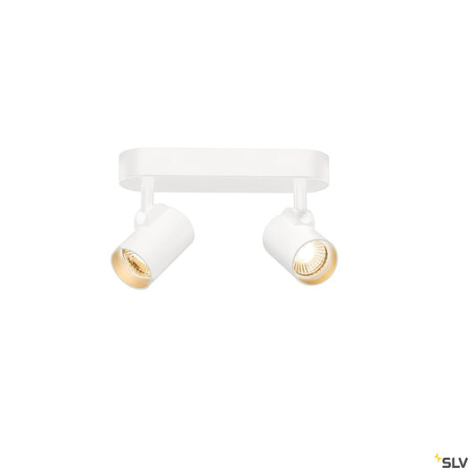 SLV HELIA LED Double Wand- und Deckenleuchte, 3000K, 35°, weiss