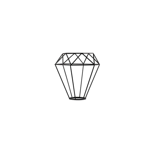 SLV FENDA, Leuchtenschirm, Gitterschirm, mattschwarz, L/B/H 20,5/18/20,5 cm