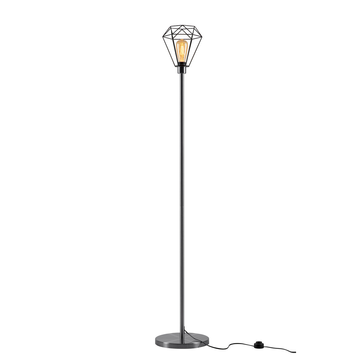 SLV FENDA, Leuchtenschirm, Gitterschirm, mattschwarz, L/B/H 20,5/18/20,5 cm