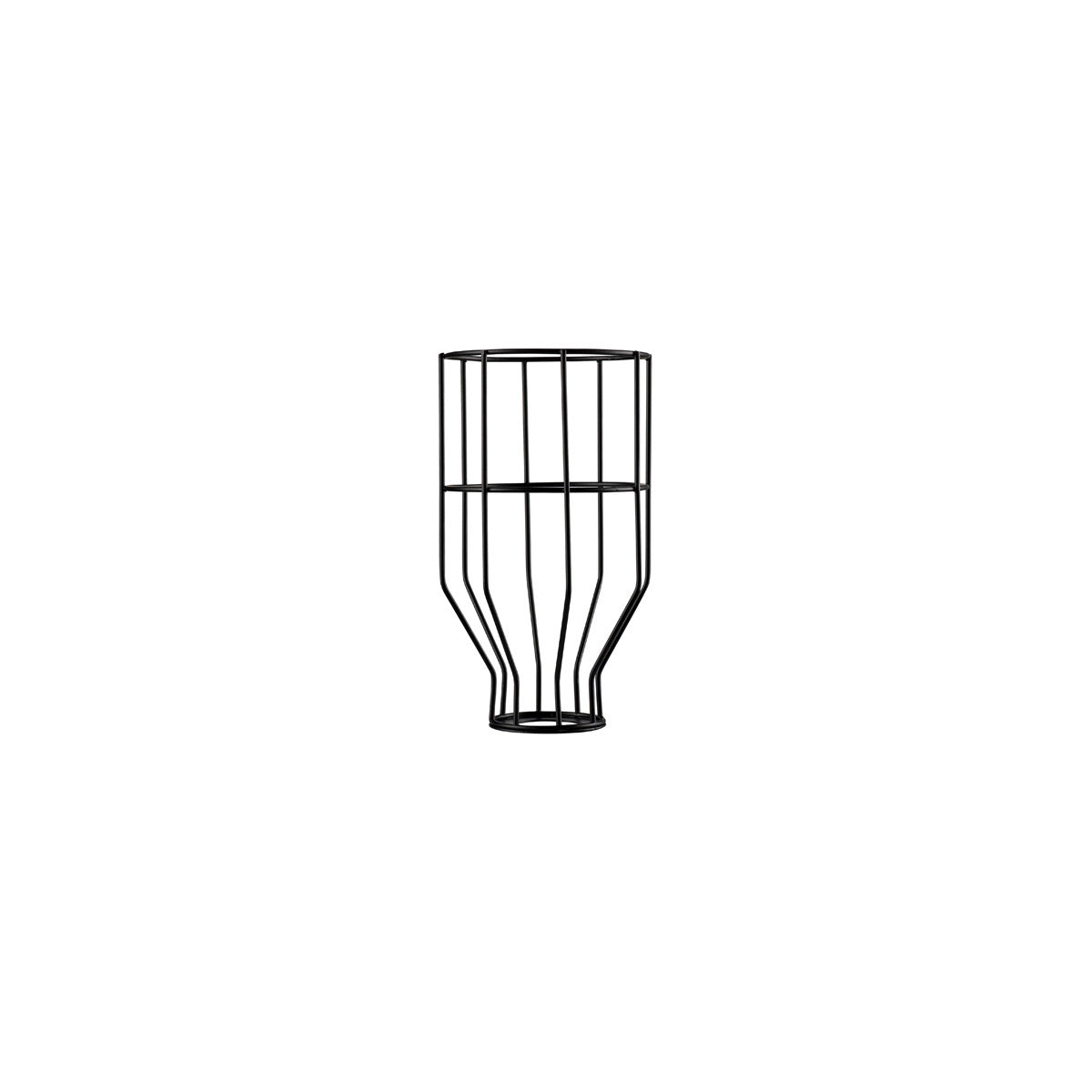 SLV FENDA, Leuchtenschirm, Gitterschirm, mattschwarz, Ø/H 14/24 cm