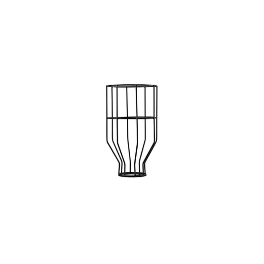 SLV FENDA, Leuchtenschirm, Gitterschirm, mattschwarz, Ø/H 14/24 cm