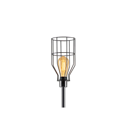 SLV FENDA, Leuchtenschirm, Gitterschirm, mattschwarz, Ø/H 14/24 cm