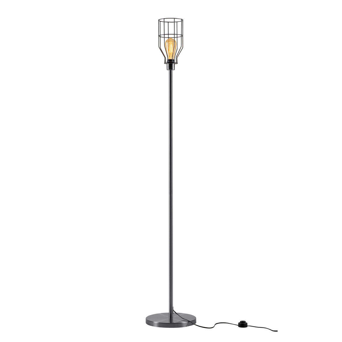 SLV FENDA, Leuchtenschirm, Gitterschirm, mattschwarz, Ø/H 14/24 cm