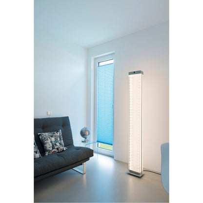 SLV I-LINE TOUCH Standleuchte, silbergrau, LED, 3000K, Acryl Seitenschirme