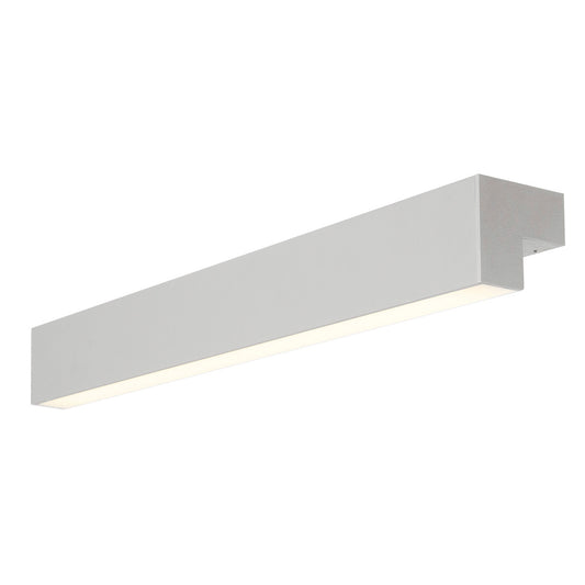 SLV L-LINE 60 LED, Wand- und Deckenleuchte, IP44, 3000K, 1500lm, silber