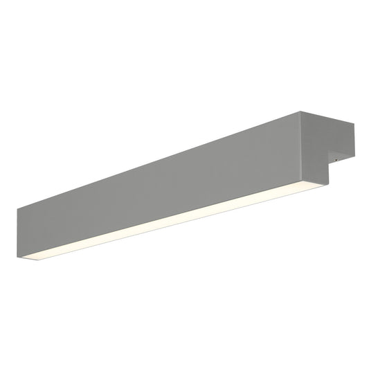 SLV L-LINE 60 LED, Wand- und Deckenleuchte, IP44, 3000K, 1500lm, mausgrau
