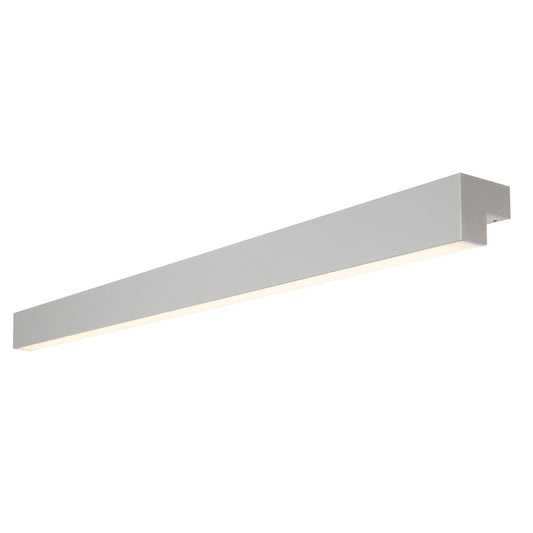 SLV L-LINE 120 LED, Wand- und Deckenleuchte, IP44, 3000K, 3000lm, silber