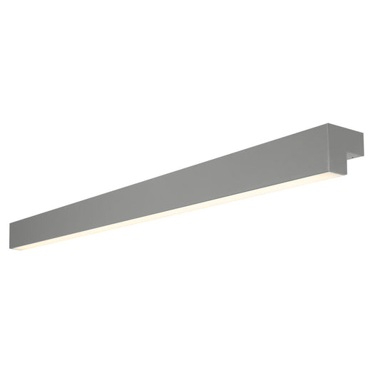 SLV L-LINE 120 LED, Wand- und Deckenleuchte, IP44, 3000K, 3000lm, mausgrau