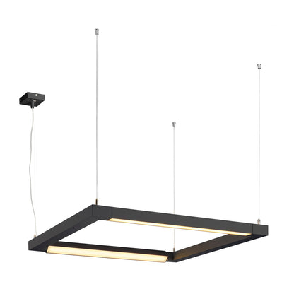 SLV OPEN GRILL LED, Double Twist Pendelleuchte, eckig, schwarz