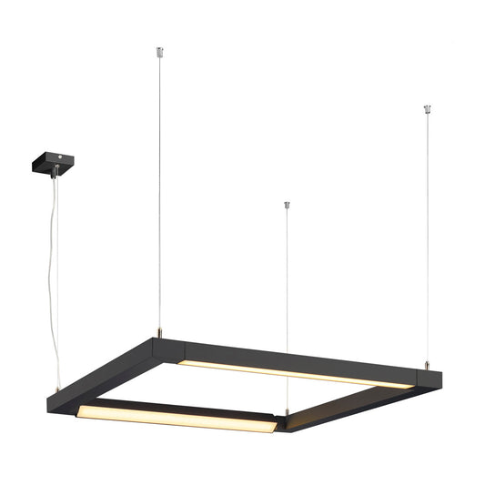 SLV OPEN GRILL LED, Double Twist Pendelleuchte, eckig, schwarz