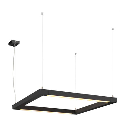 SLV OPEN GRILL LED, Double Twist Pendelleuchte, eckig, schwarz
