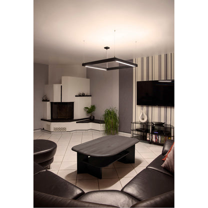 SLV OPEN GRILL LED, Double Twist Pendelleuchte, eckig, schwarz