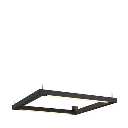 SLV OPEN GRILL LED, Double Twist Wand- und Deckenleuchte, eckig, schwarz