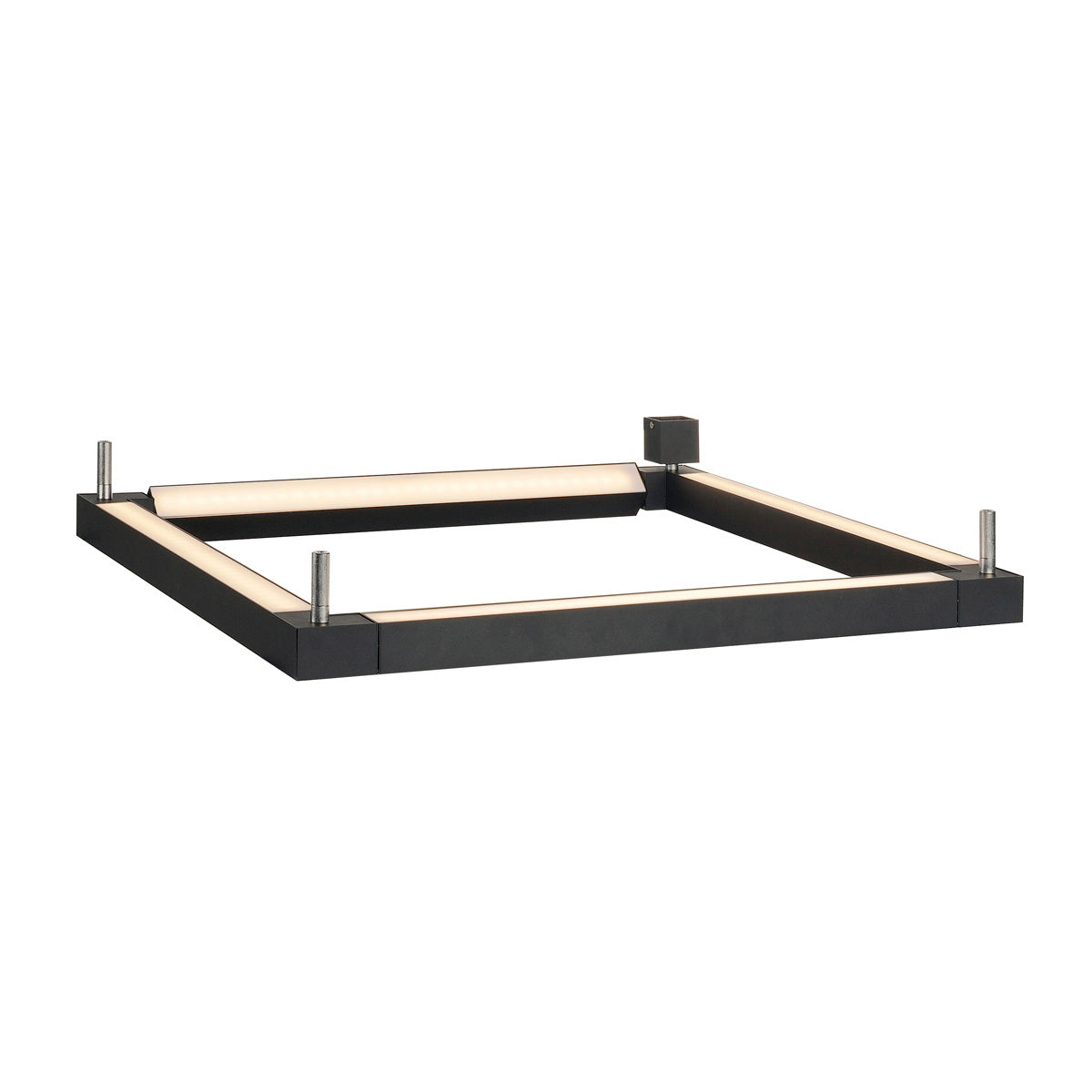 SLV OPEN GRILL LED, Double Twist Wand- und Deckenleuchte, eckig, schwarz