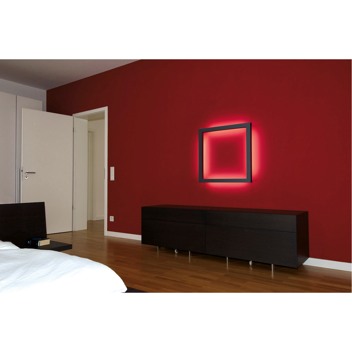 SLV OPEN GRILL LED, Double Twist Wand- und Deckenleuchte, eckig, schwarz