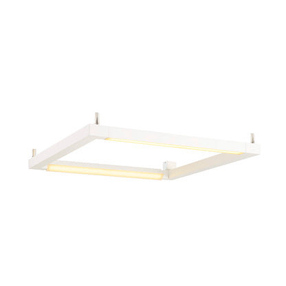 SLV OPEN GRILL LED, Double Twist Wand- und Deckenleuchte, eckig, weiss