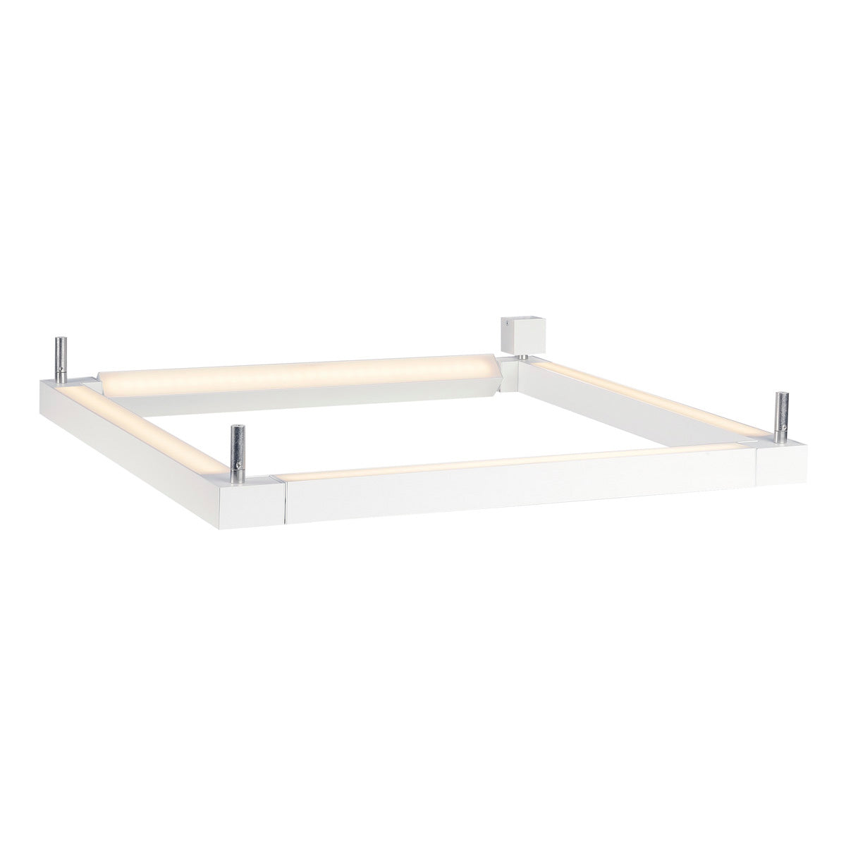SLV OPEN GRILL LED, Double Twist Wand- und Deckenleuchte, eckig, weiss