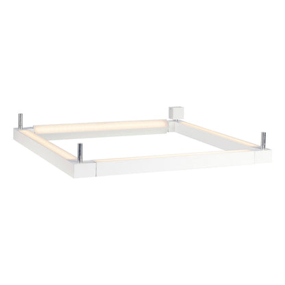 SLV OPEN GRILL LED, Double Twist Wand- und Deckenleuchte, eckig, weiss