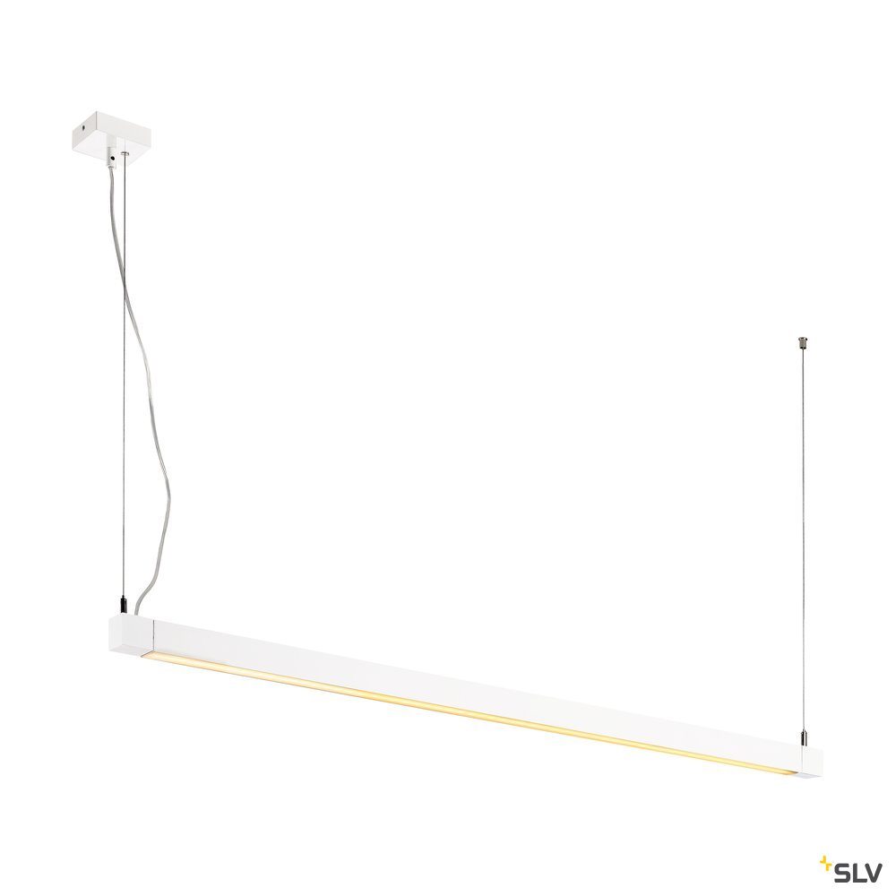 SLV OPEN GRILL LED, Single Twist Pendelleuchte, 1200mm, weiss