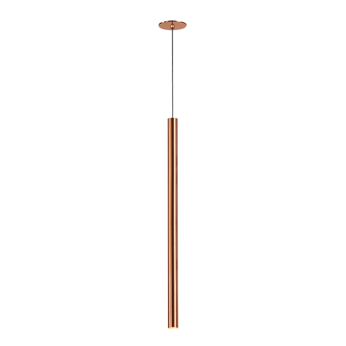 SLV HELIA 60, Pendelleuchte, LED, 3000K, rund, kupfer gebürstet, flache Rosette, 7,5W
